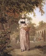 Franz Niklaus Konig Paysanne Bernoise, Costume d-go you oil painting